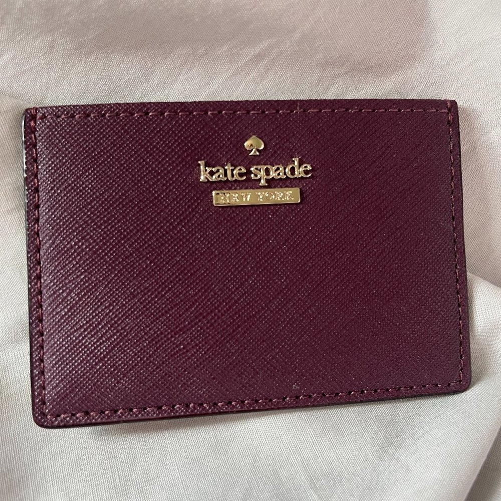 Maroon kate spade cardholder